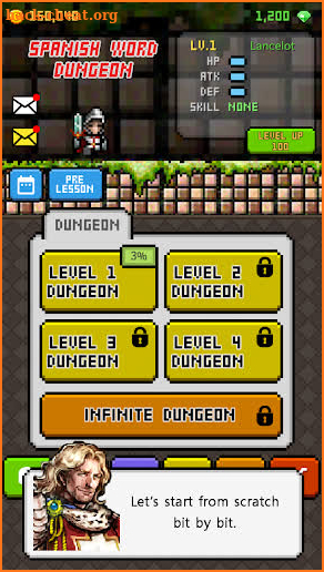 Spanish Dungeon: Learn Spanish Word screenshot