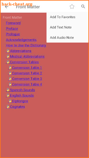 Spanish-English English-Spanish Medical Dictionary screenshot