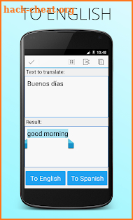 Spanish English Translator screenshot