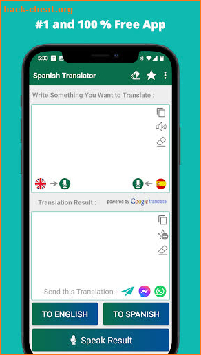 Spanish English Translator screenshot