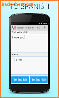 Spanish English Translator screenshot