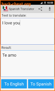 Spanish English Translator Pro screenshot
