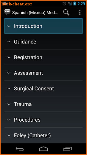 Spanish Medical Phrases screenshot