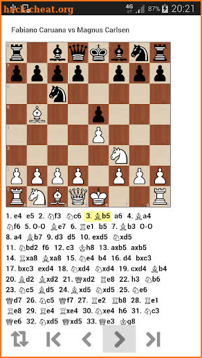 Spanish Opening: Chess PGN screenshot