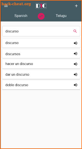 Spanish - Telugu Dictionary (Dic1) screenshot