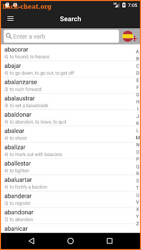 Spanish Verbs & Conjugation - VerbForms Español screenshot