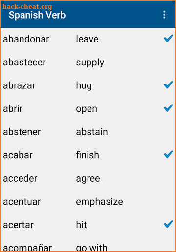 Spanish Verbs Lite screenshot