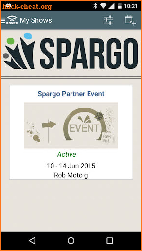 SPARGO DirectLeadRover screenshot