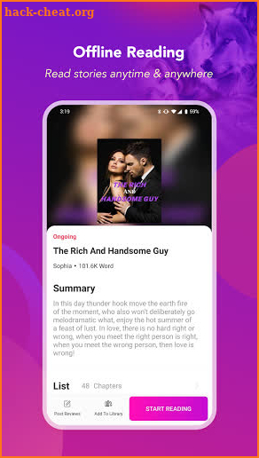 Spark Fiction - Read and Tell Web Novels App screenshot