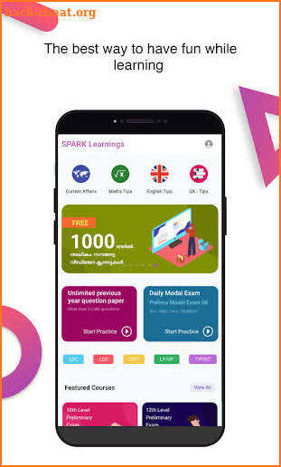 Spark Learnings App | Kerala PSC Exam Preparation screenshot