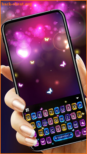 Sparkle Fairy Butterfly Keyboard Theme screenshot