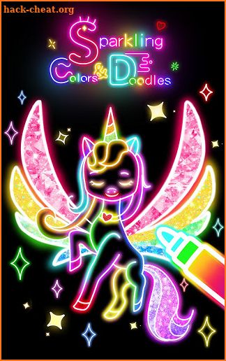 Sparkling Colors & Doodles screenshot