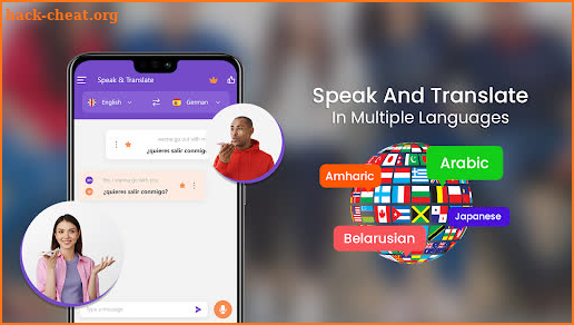 Speak and Translate app screenshot