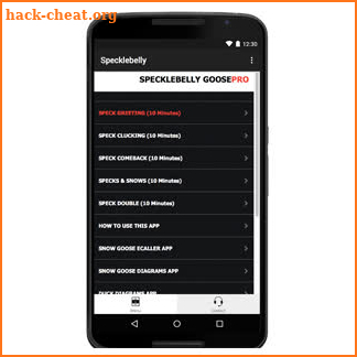 Specklebelly Goose eCaller screenshot