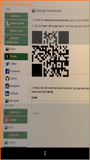 Specops Authenticator screenshot