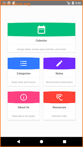 SpecPlanner -- Behavioral Tracking Calendar screenshot