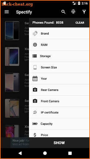 Spectify - Smartphone Specifications Finder screenshot