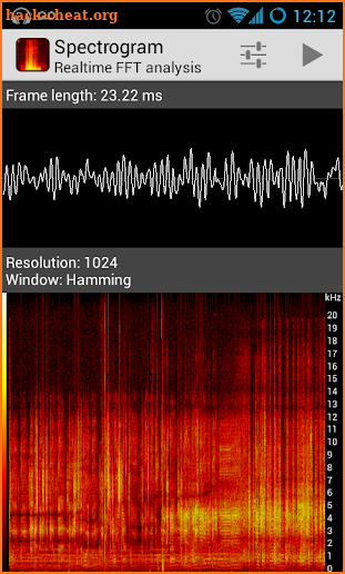 Spectrogram screenshot