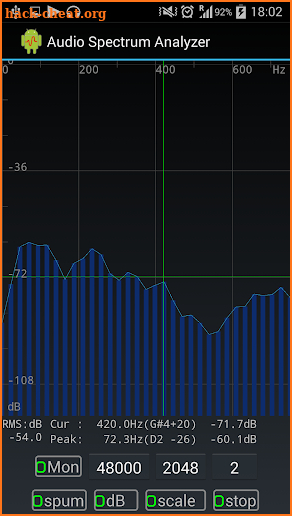 Spectrum Spectrogram Analyzer screenshot