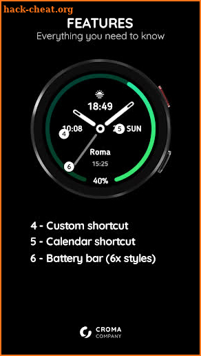 Spectrum Watch Face Wear OS screenshot