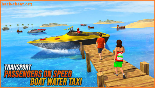 Speed Boat Water Taxi Driving Simulator screenshot