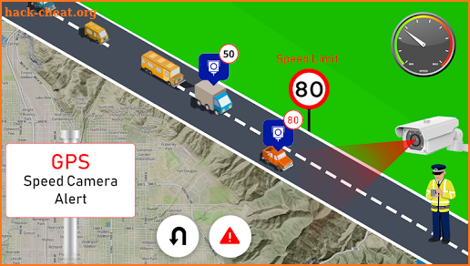 Speed Camera Alert Free : Speed Trap Speedometer screenshot