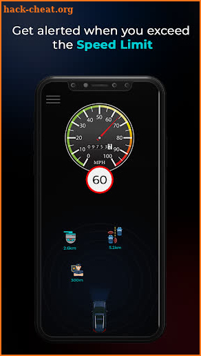 Speed camera map :Radar detector & speedometer screenshot