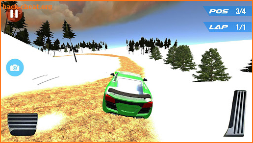 Speed Car Racing Snow Mountain screenshot