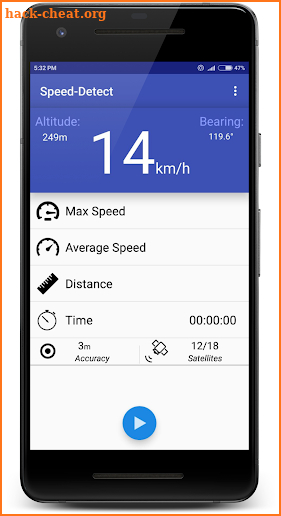 Speed-Detect : Speedometer / Altimeter/GPS Compass screenshot