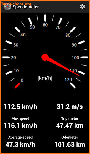 Speedometer screenshot