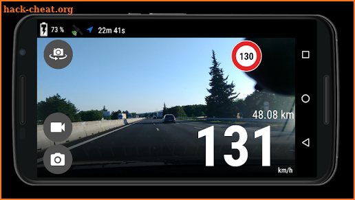 Speedometer and dashboard + Map trip and dashboard screenshot