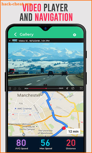 Speedometer Dash Cam: Speed Limit & Car Video App screenshot