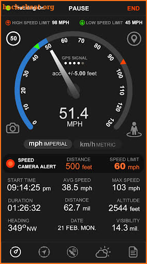 Speedometer GPS MIL9 screenshot