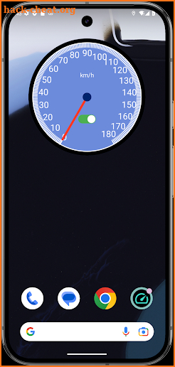 Speedometer widget screenshot