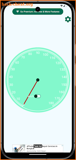 Speedometer widget screenshot