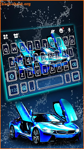 Speedy Sports Car Keyboard Theme screenshot