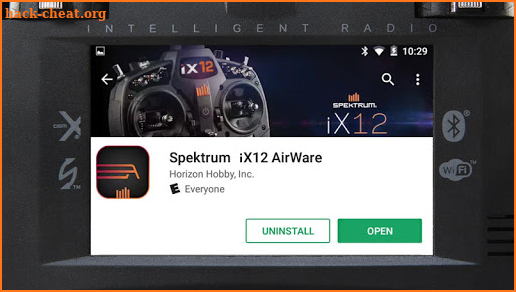 Spektrum AirWare™ iX12 screenshot