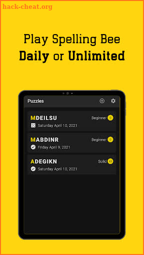 Spelling Bee Unlimited Puzzles screenshot