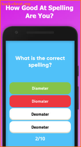 Spelling Test Quiz screenshot