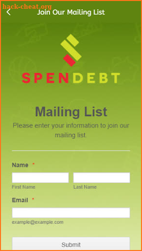 SpenDebt screenshot