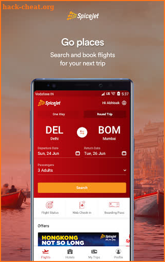 SpiceJet screenshot