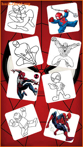 spider boy coloring super heros :woman screenshot