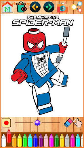 spider boy coloring super heros :woman screenshot