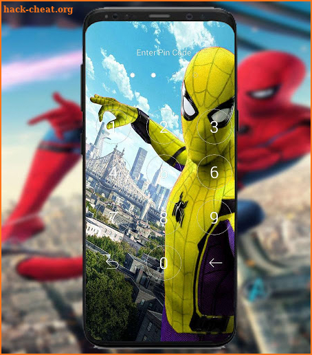 spider far from home man lock screen screenshot