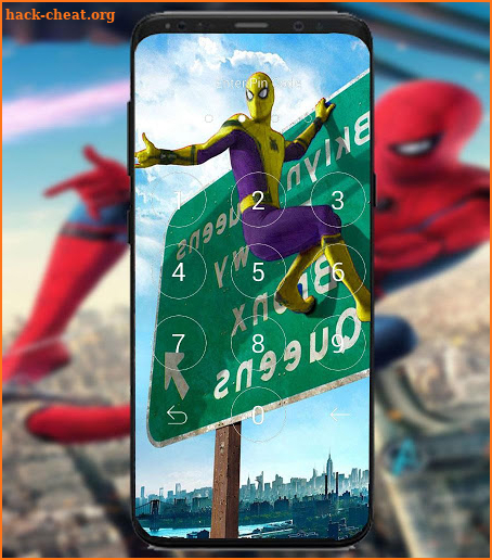 spider far from home man lock screen screenshot