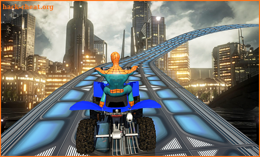 Spider hero Mega Ramp: Police Quad Bike Stunts screenshot