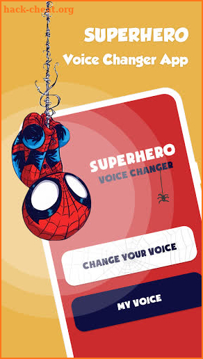 Spider hero voice changer - Superhero voice app screenshot