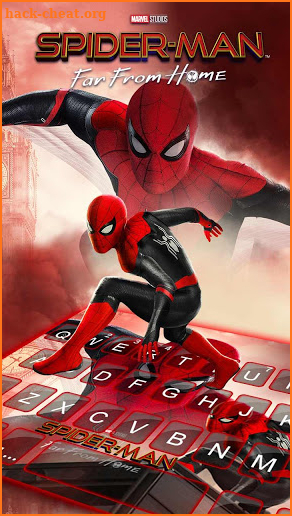 Spider-Man Upgraded Suit Keyboard Theme screenshot