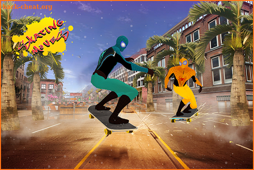 Spider Skating Boy City Hero screenshot