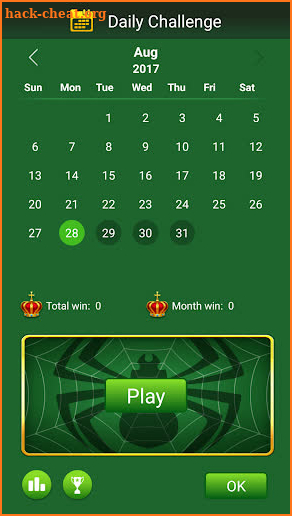 Spider Solitaire screenshot